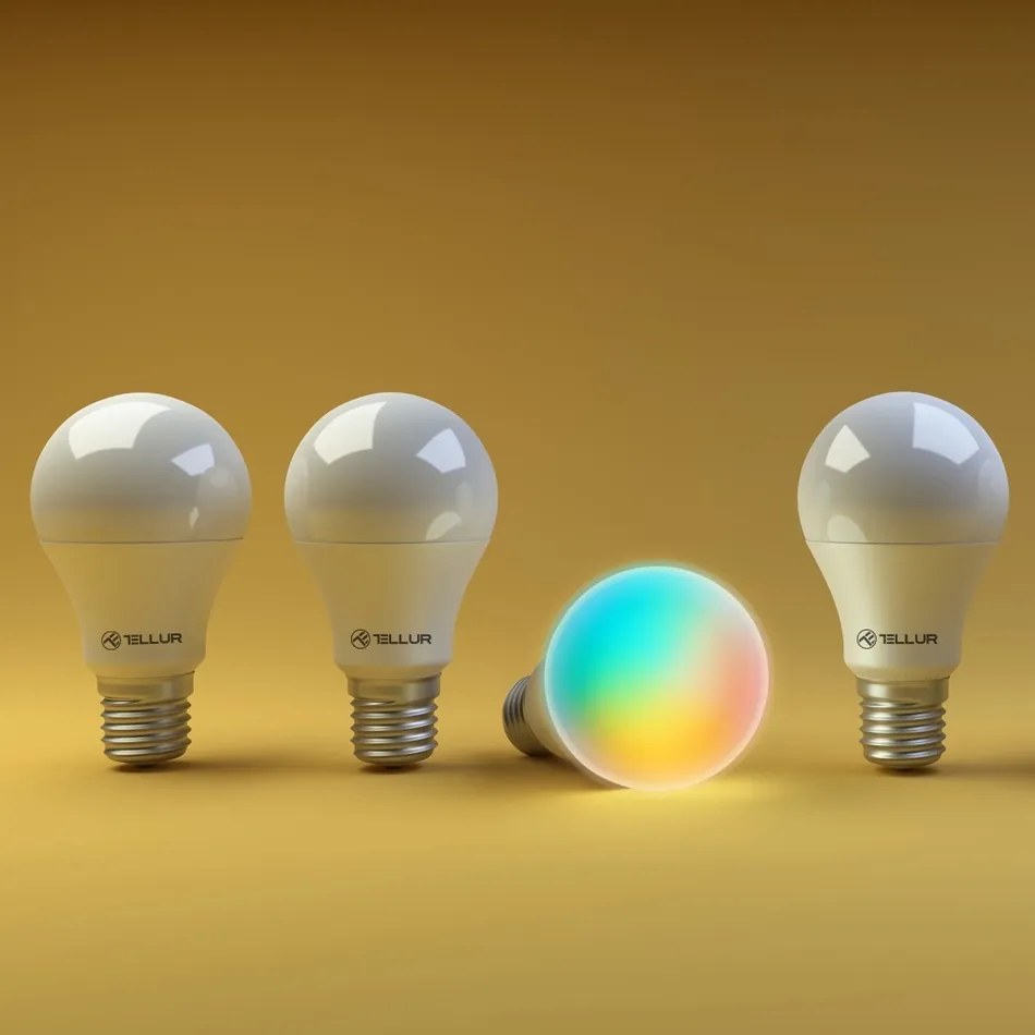 Tellur WiFi Smart RGB Żarówka E27 10 W, ciepła biała