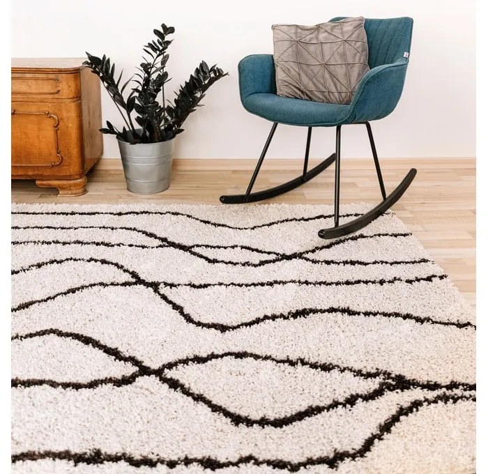 Biało-czarny dywan 160x230 cm Routa – Universal