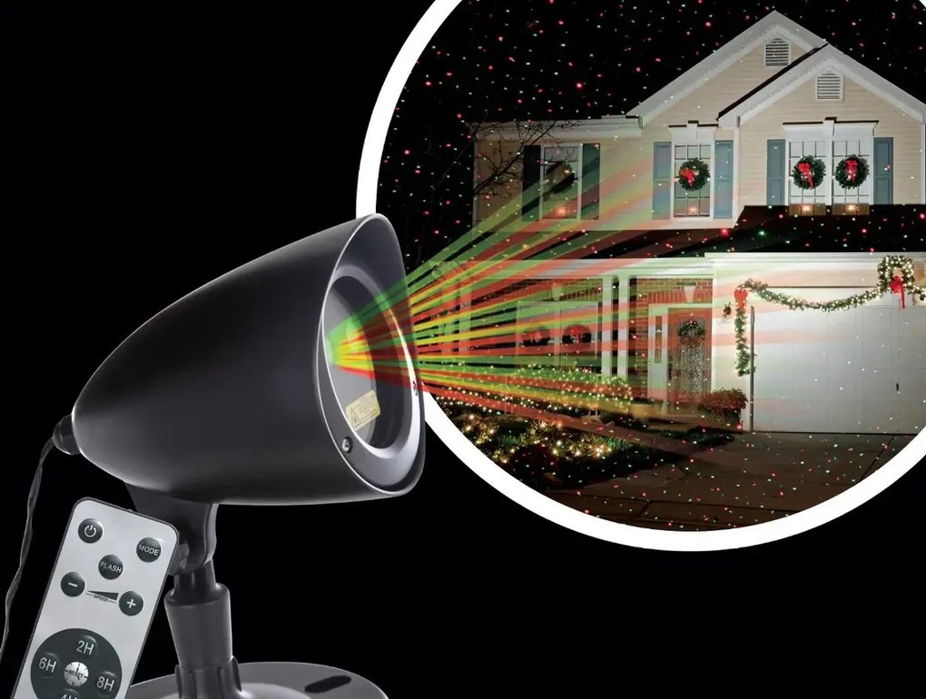 Projektor świąteczny na budynek, 400m²