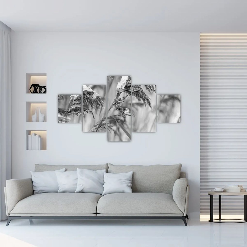 Obraz - Lipnice, czarno - biały (125x70 cm)
