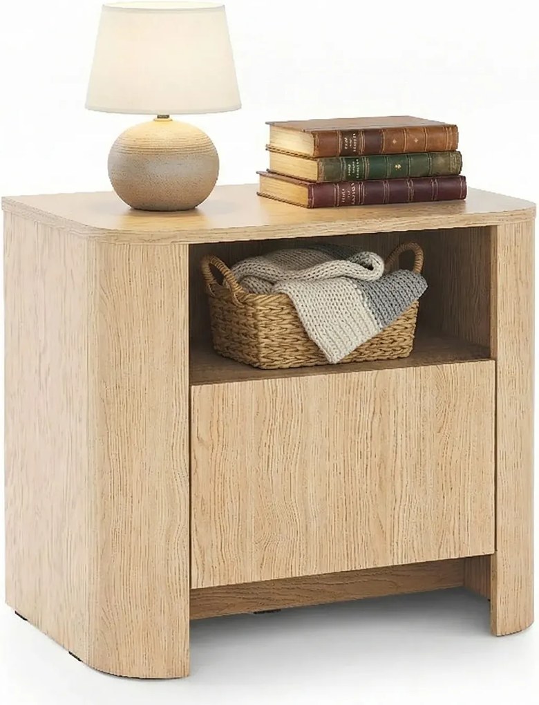 Nowoczesna stojąca szafka nocna dąb vicenza T5-B92