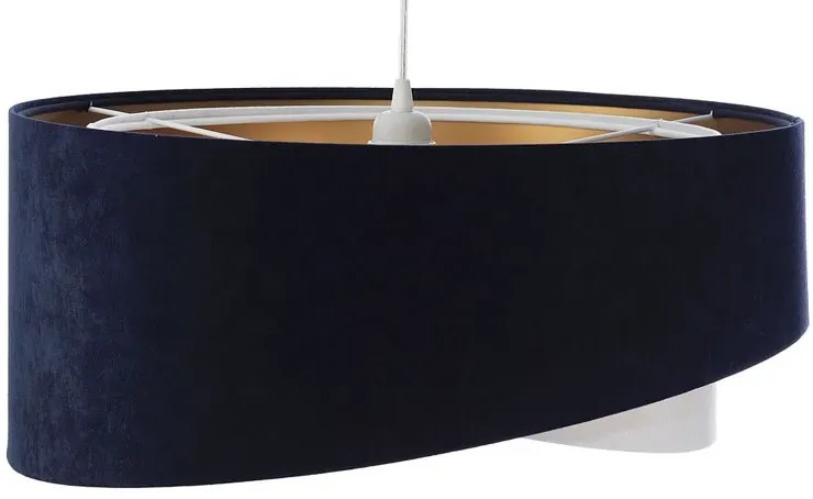 Granatowo-złota lampa wisząca nad stół - 4X EX995 A9-T90