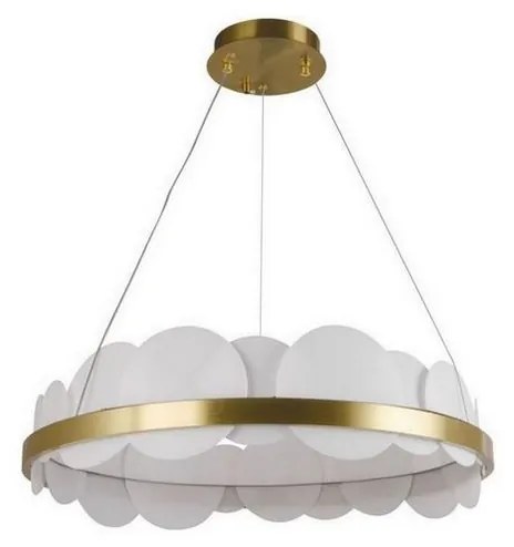 LED 40W 230V lampa sufitowa ściemnialna na linkę 3000-6500K złota + DO