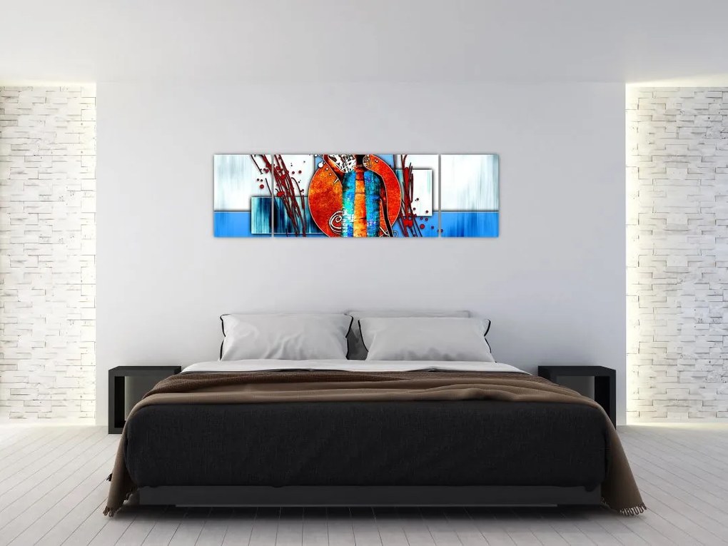 Obraz przedstawiający starożytną osobę (170x50 cm)