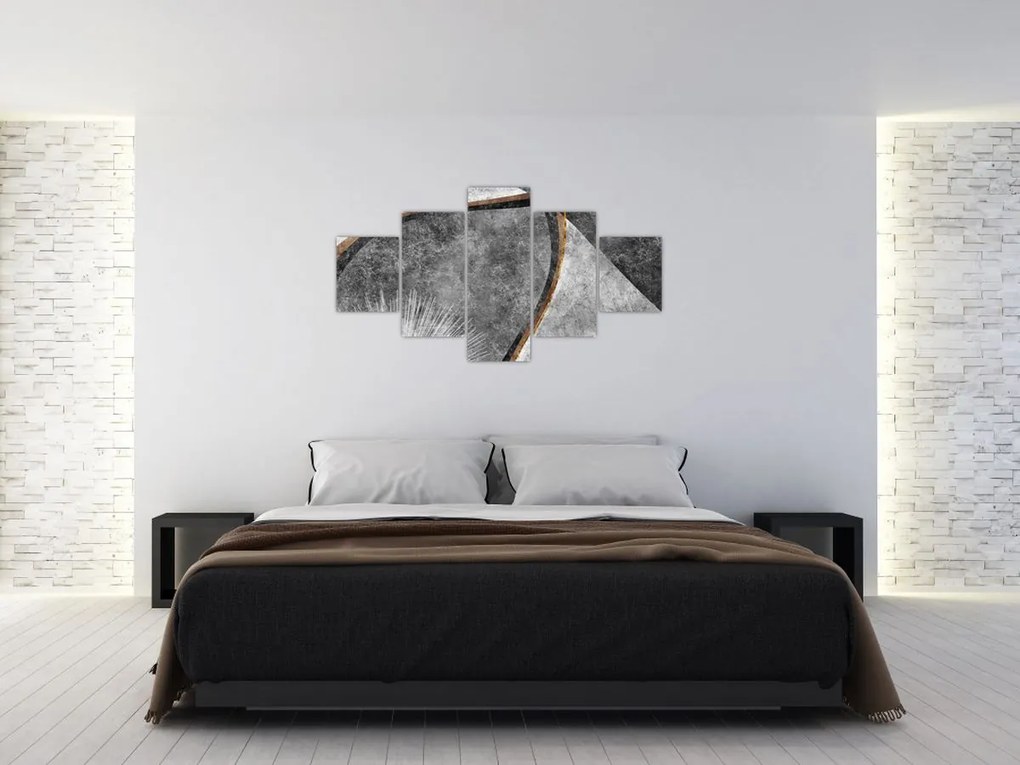 Obraz - Abstrakcja w betonie (125x70 cm)