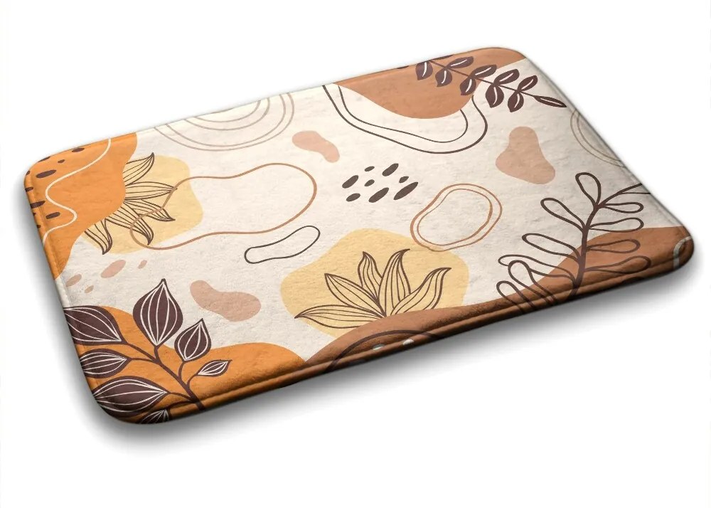 Dywanik antypoślizgowy do łazienki Dywanik antypoślizgowy do łazienki Kwiatowe Abstrakcje