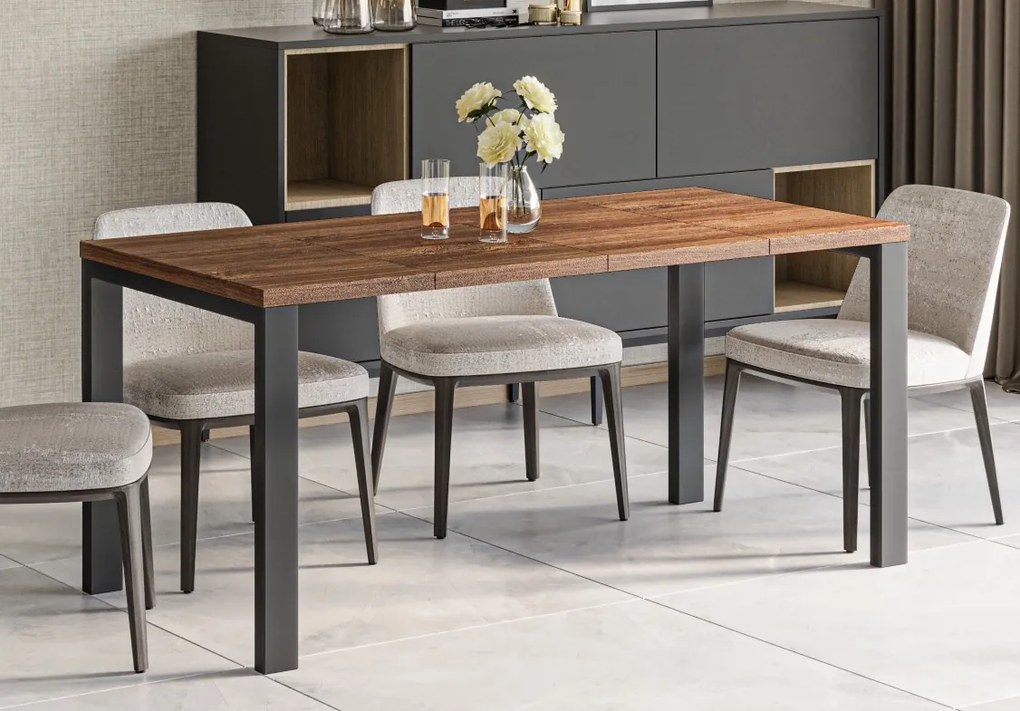 Rozkładany stół do jadalni w kolorze drewna Garant dąb stirling