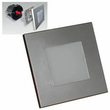 Emithor 48302 STEP LIGHT oprawa schodowa LED, 1 W, 60 lm, 4000 K, srebrny