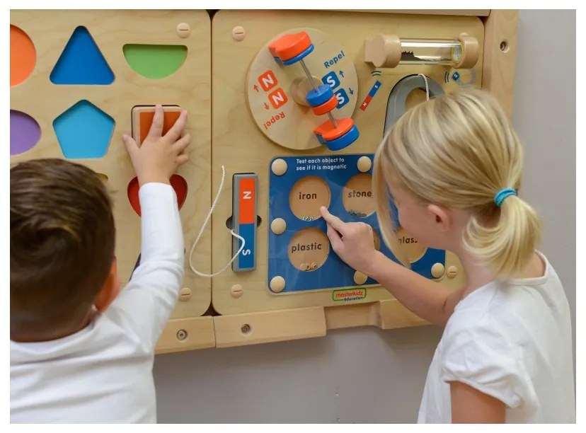 Masterkidz nauka o przyciąganiu magnetycznym - ścienna tablica edukacyjna flex montessori