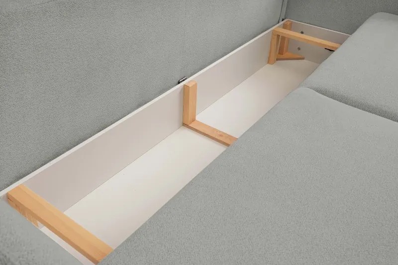 Sofa LOOP z funkcja spania i pojemnikiem SZARY RAVEN 06