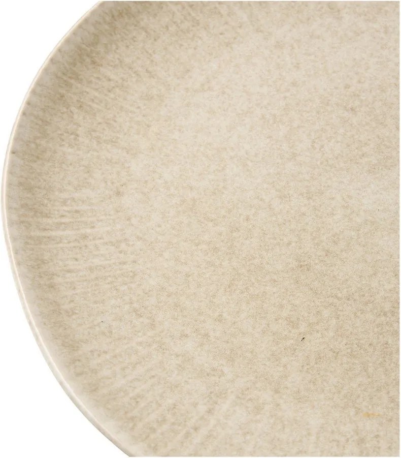 Szarobeżowe kamionkowe talerze zestaw 4 szt. ø 21 cm Viola – House Nordic