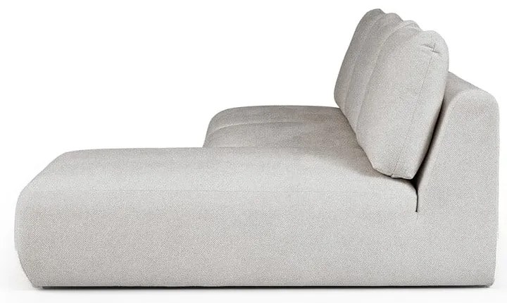 Jasnoszary narożnik z materiału bouclé (prawostronny/z szezlongiem) Mirel – Rodier