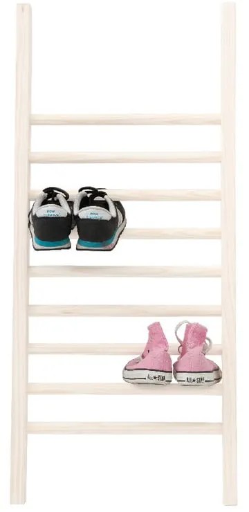 Kremowa drabinka do odkładania butów Really Nice Things S White, wys. 90 cm