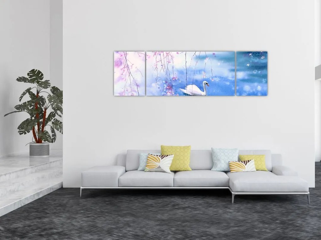 Obraz - Magiczne jezioro (170x50 cm)