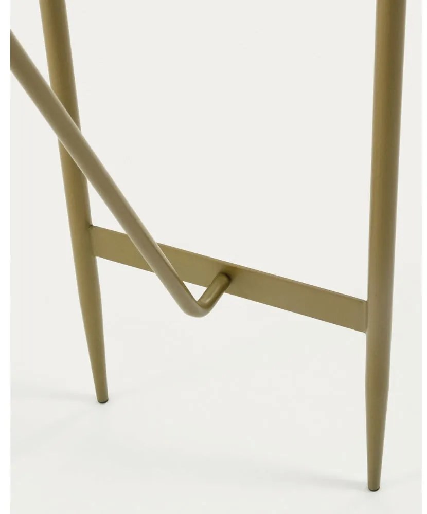 Konsola ze szklanym blatem w kolorze złota 35x110 cm Elisenda – Kave Home