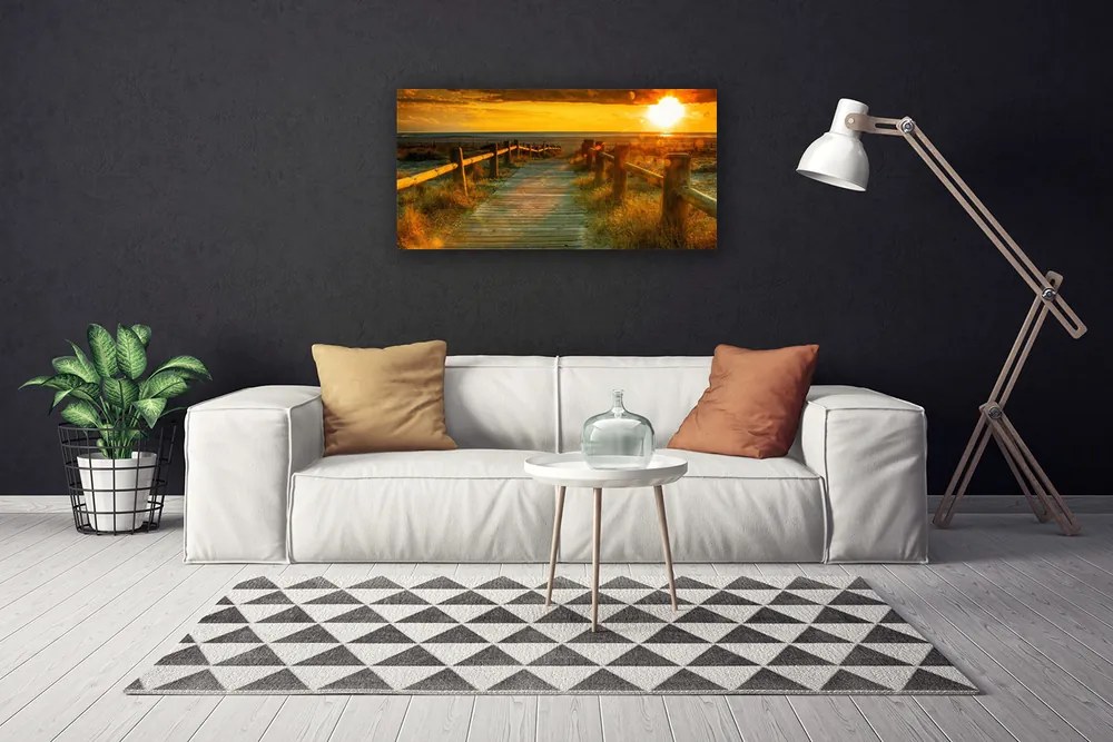 Fotoobraz na płótnie Sylwetka Miasta o Zmierzchu