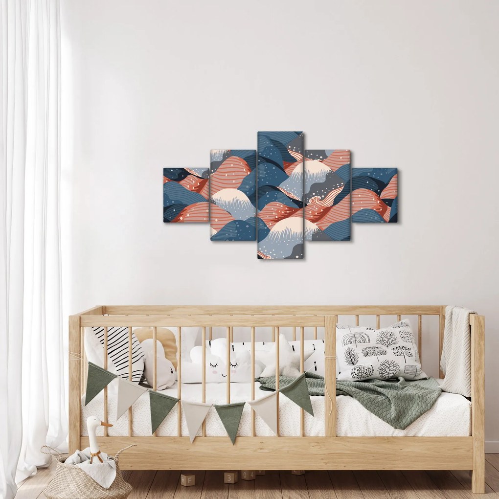 Obraz - Japońskie fale (125x70 cm)