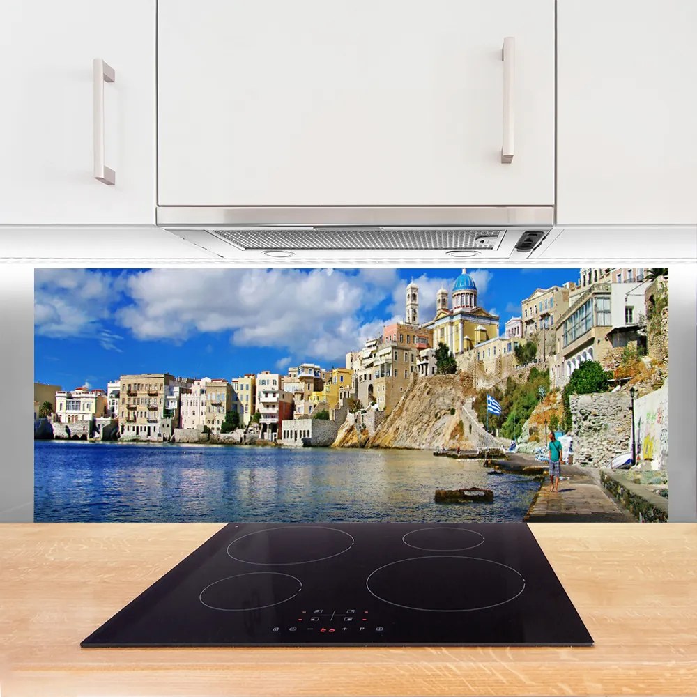 Panel Szklany Zabytkowe Miasto nad Zatoką