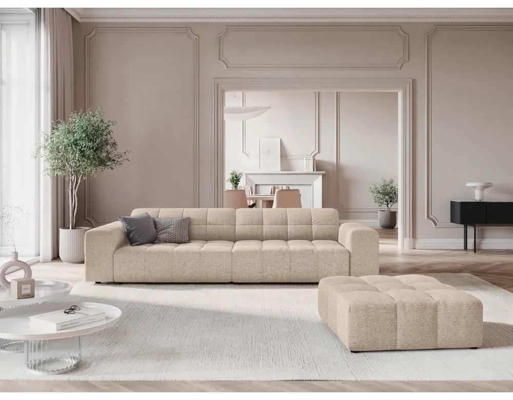 Beżowa sofa 244 cm Chicago – Cosmopolitan Design