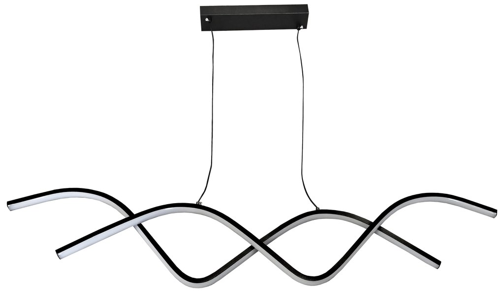 Lampa nowoczesna LED wisząca sufitowa AT55-1DSL-Black