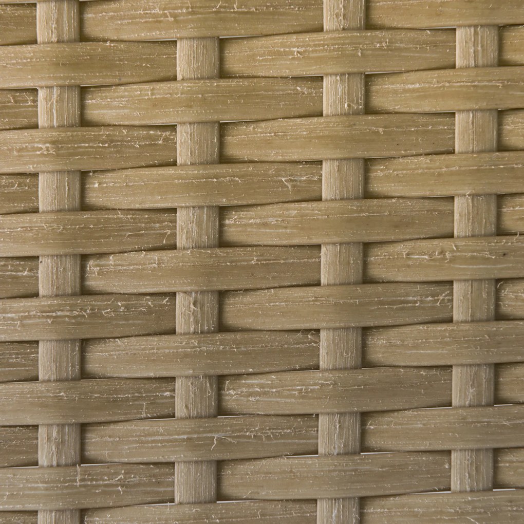 Outsunny 3-cz. zestaw mebli ogrodowych z rattanu PE, 1 narożnikowa sofa, 1 leżanka, w komplecie z poduszkami, odporne na warunki atmosferyczne, kawa + kremowy | Aosom PL