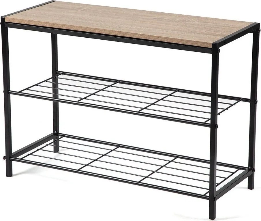 Czarna stalowa szafka na buty 63x44x30 cm Asten – Bonami Essentials