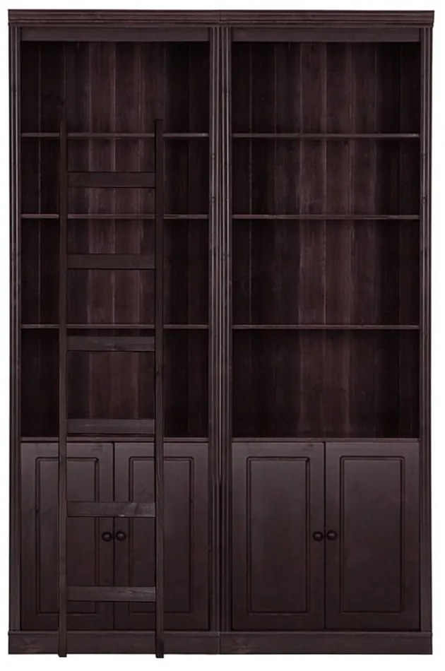 Brązowy regał z litego drewna sosnowego 148x223 cm Anita – Støraa