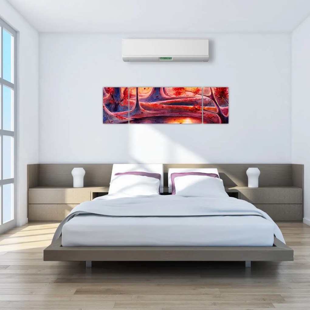 Obraz magicznego lasu (170x50 cm)