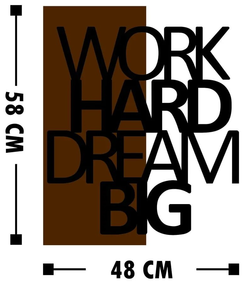 Dekoracja ścienna Wallity Dream Big