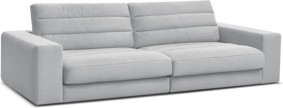 Jasnoszara aksamitna sofa 276 cm Sierra – Bobochic Paris