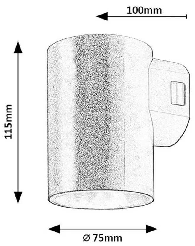 Rabalux 77161 kinkiet zewnętrzny Urfa LED, 9W,IP65, biały, 11,5 cm