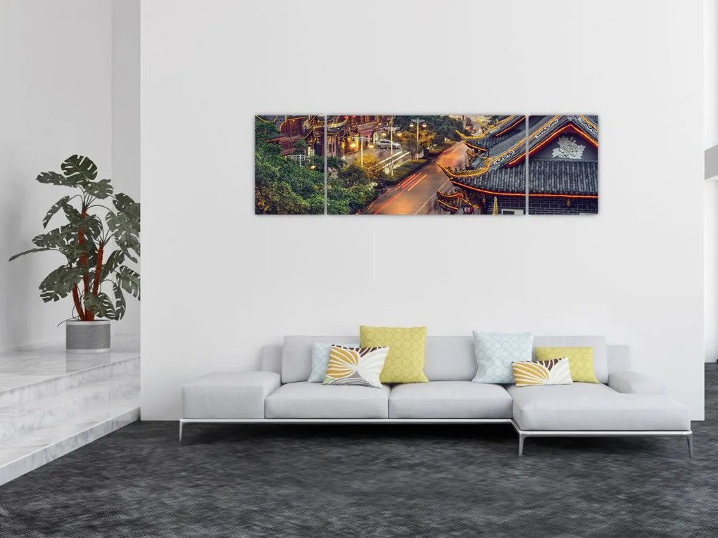 Obraz - Qintai Road, Chengdu, Chiny (170x50 cm)