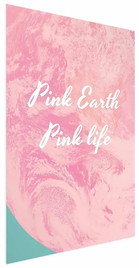 Plakat Pink Earth 29,7x42 cm bez ramy bez marginesu ARTGEIST B