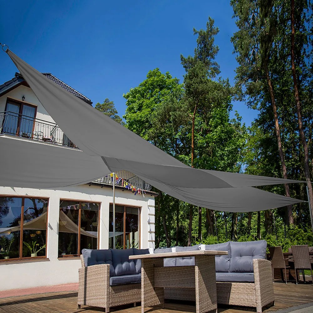 Żagiel przeciwsłoneczny 3,6 x 3,6 x 3,6 m antracytowy PATIO