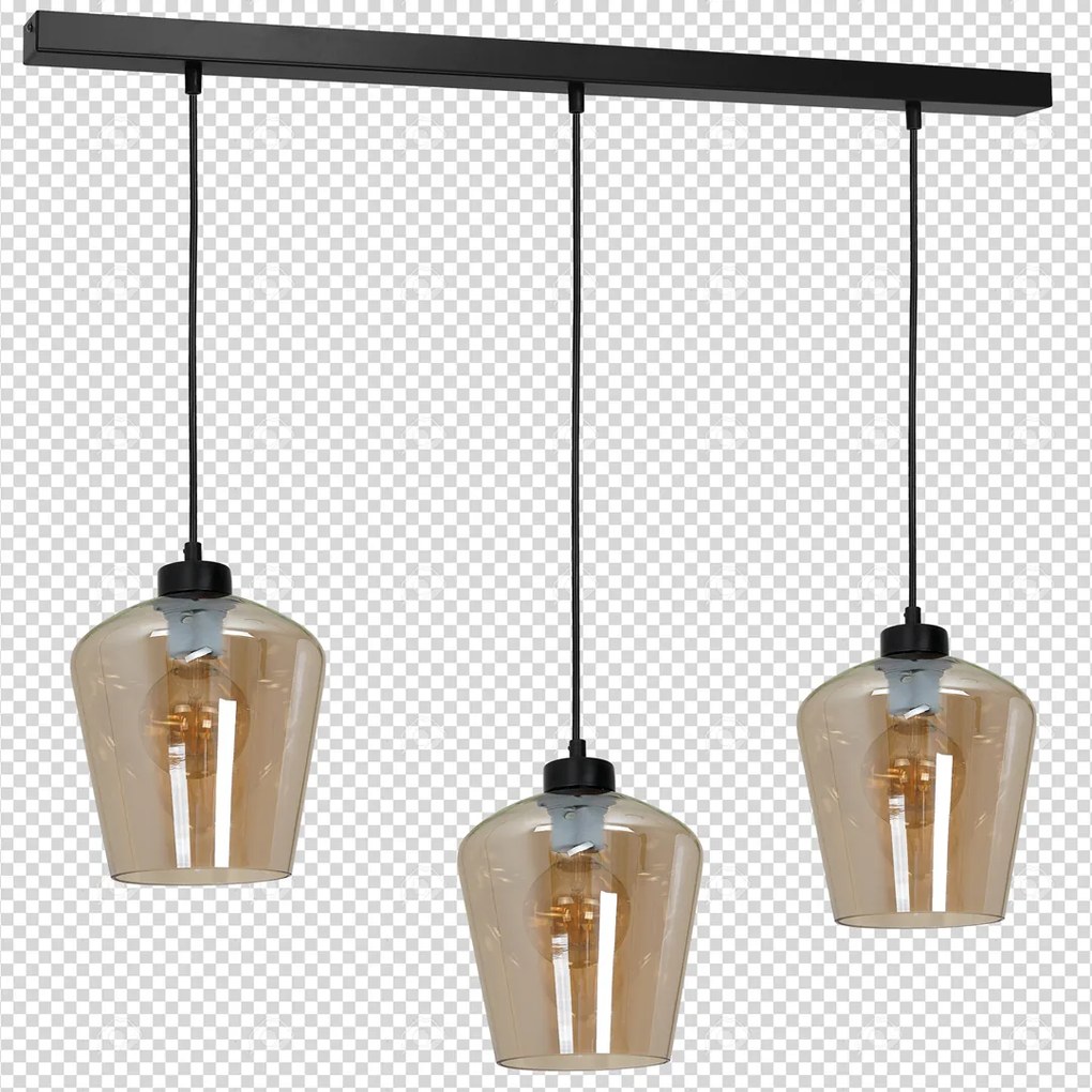 Lampa wisząca, potrójna SANTIAGO AMBER 3xE27