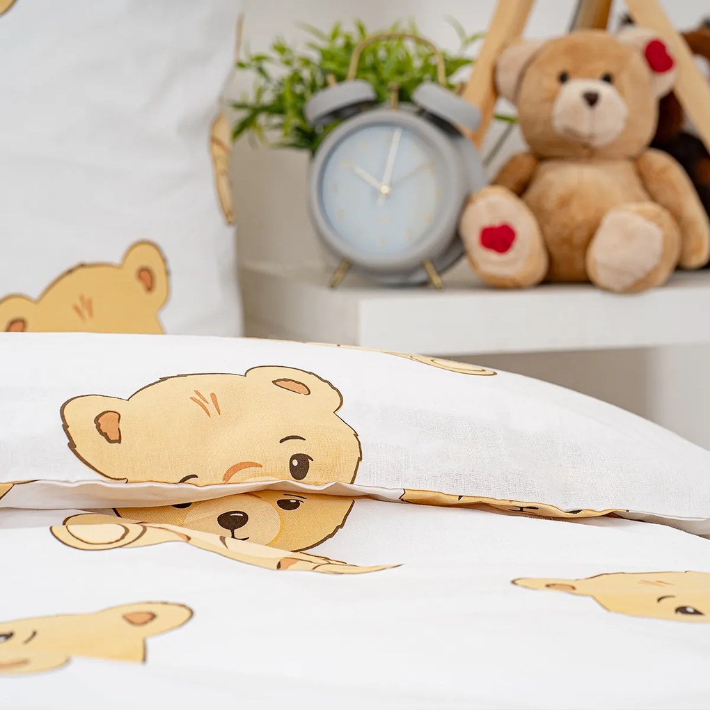 4Home Pościel bawełniana Teddies, 140 x 200 cm, 70 x 90 cm, 140 x 200 cm, 70 x 90 cm