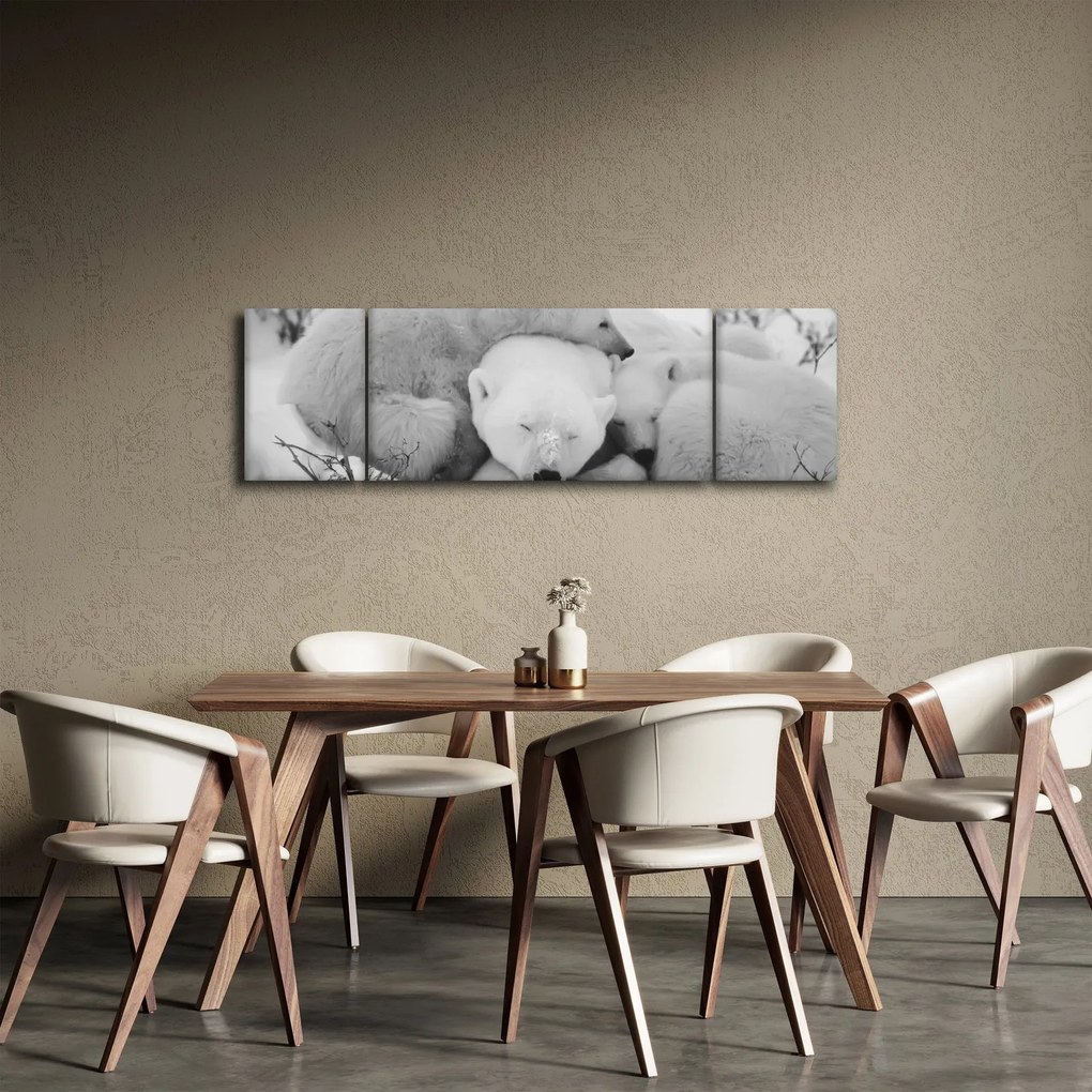 Obraz - Niedźwiedzie polarne (170x50 cm)