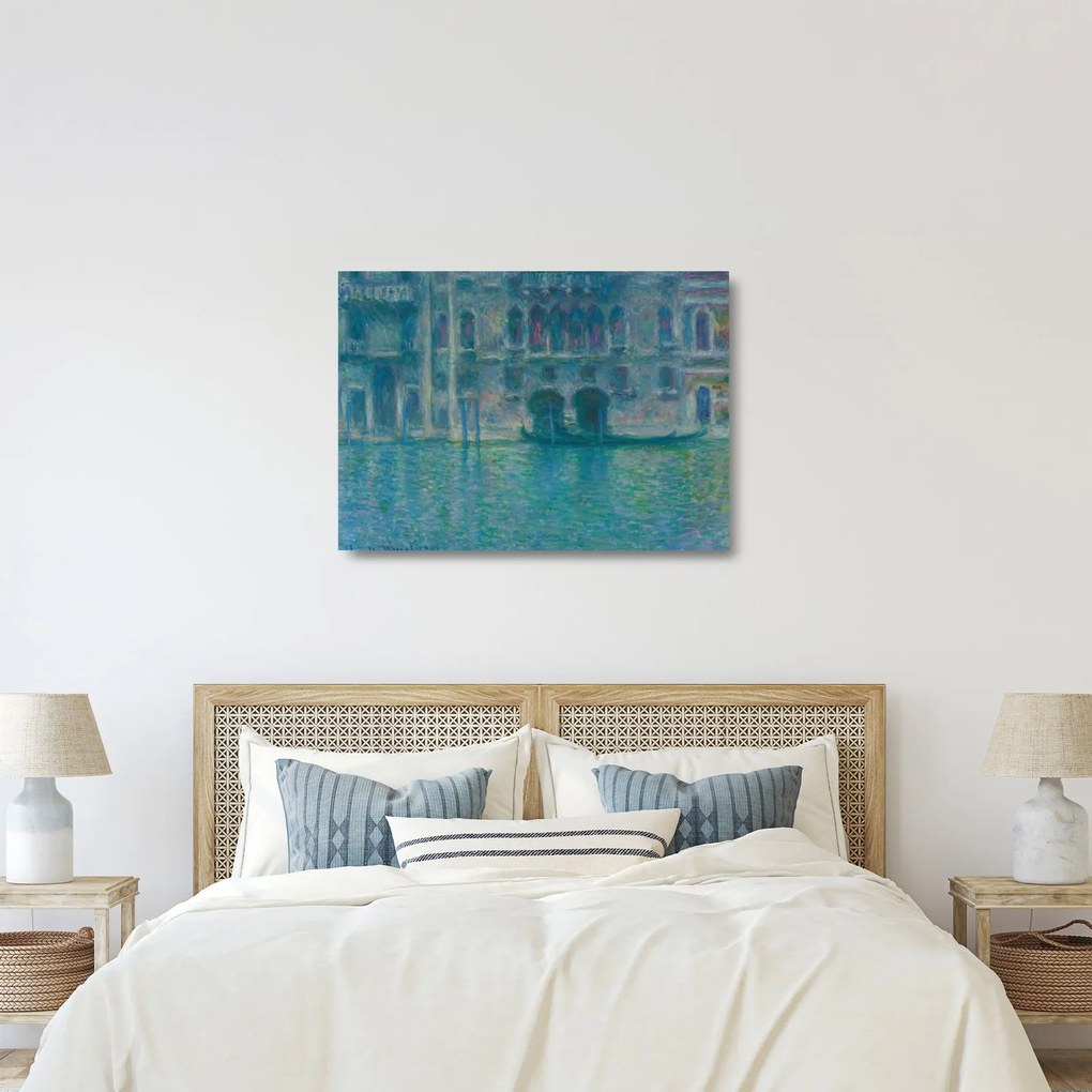Obraz na szkle - Claude Monet, Palazzo da Mula, Venice, reprodukcje (70x50 cm)