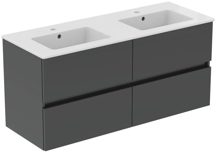 Szara wisząca szafka pod umywalkę 120x55 cm Eurovit+ – Ideal Standard