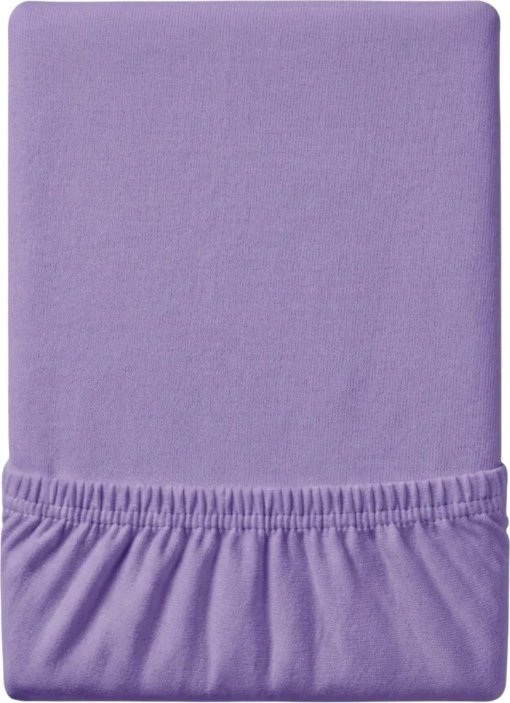 PrzytulneMieszkanie.pl Prześcieradło jersey EXCLUSIVE jasnofioletowe 90 x 200 cm