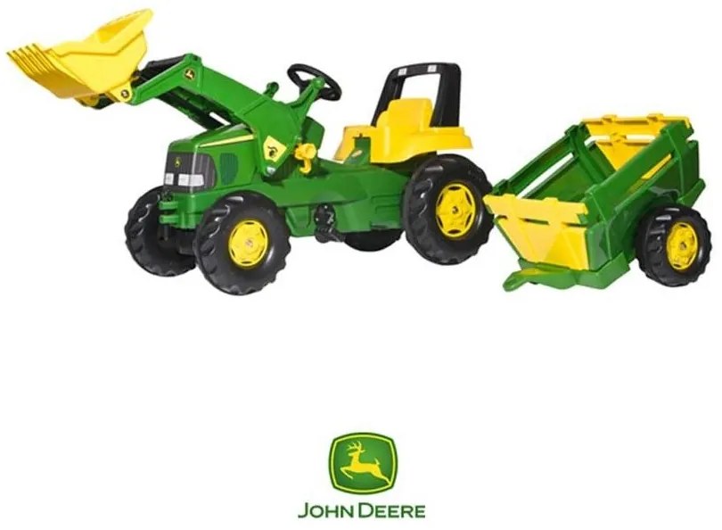Rolly toys rollyjunior traktor na pedały john deere 3-8 lat