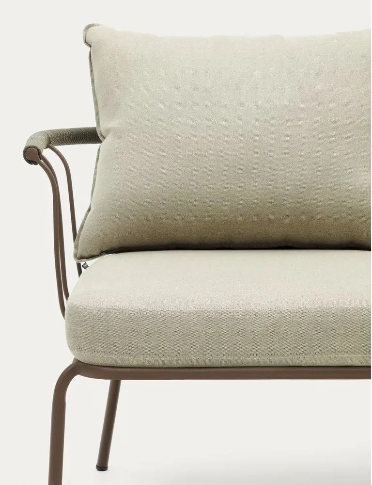 Jasnozielono-beżowa sofa ogrodowa Salguer – Kave Home