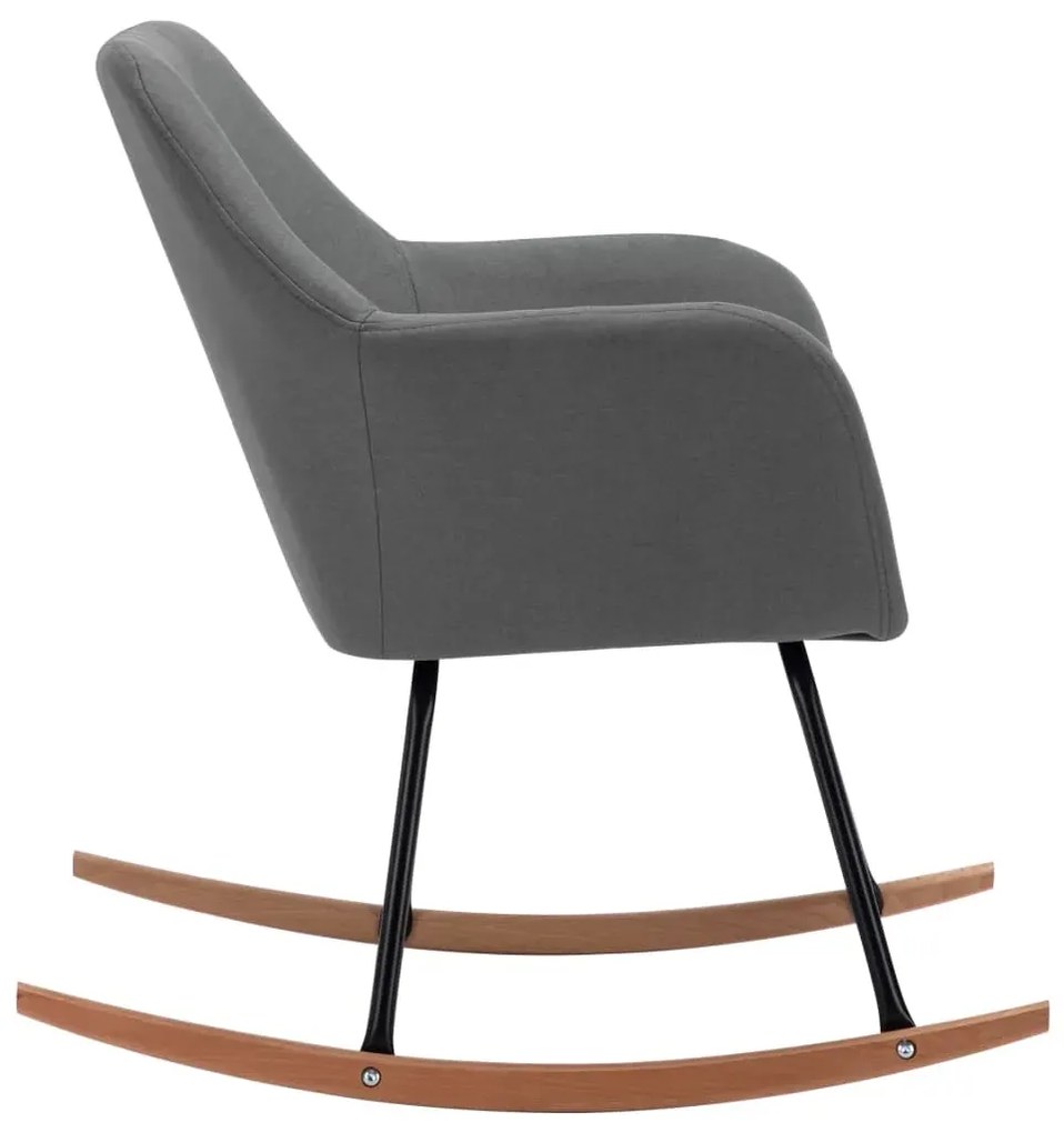 Jasnoszary nowoczesny fotel bujany C6-D65