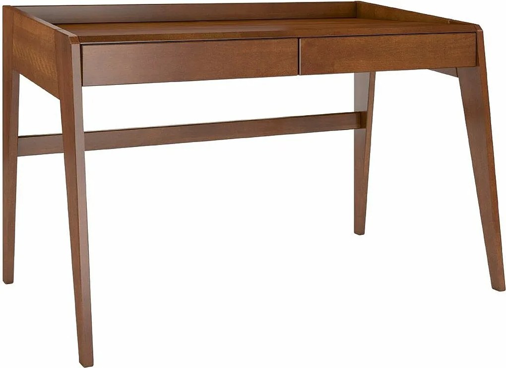 Drewniane bukowe biurko z szufladami Visby LISA / orzech