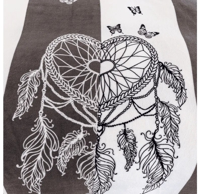 PrzytulneMieszkanie.pl PrzytulneMieszkanie.pl Pościel z mikropluszu TIRSO szaro-biała Rozmiar pościeli: 70 x 90 cm | 140 x 200 cm