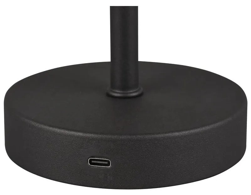 Lampa stołowa LED w kolorze matowej czerni ze ściemniaczem (wys. 30 cm) Jeff – Reality