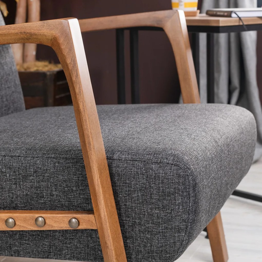 Fotel Kemer Dark Grey