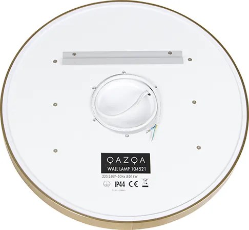 Lustro łazienkowe miedziane 50 cm z LED, 3-stopniowe ściemnianie dotykowe, okrągłe - Miral