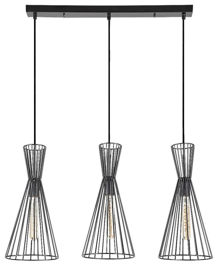 Rabalux 72006 - Lampa wisząca LEANDROS 3xE27/60W/230V na linkach