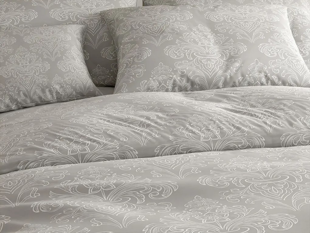 PrzytulneMieszkanie.pl PrzytulneMieszkanie.pl Bawełniana pościel AZORIENT szara Rozmiar pościeli: 70 x 90 cm | 140 x 200 cm